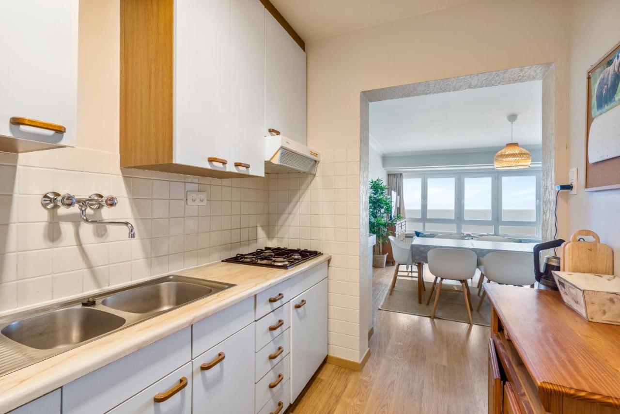 Apartament Zonnig Familie App Op Zeedijk Met Zeezicht Voor 6P Ostenda Zewnętrze zdjęcie