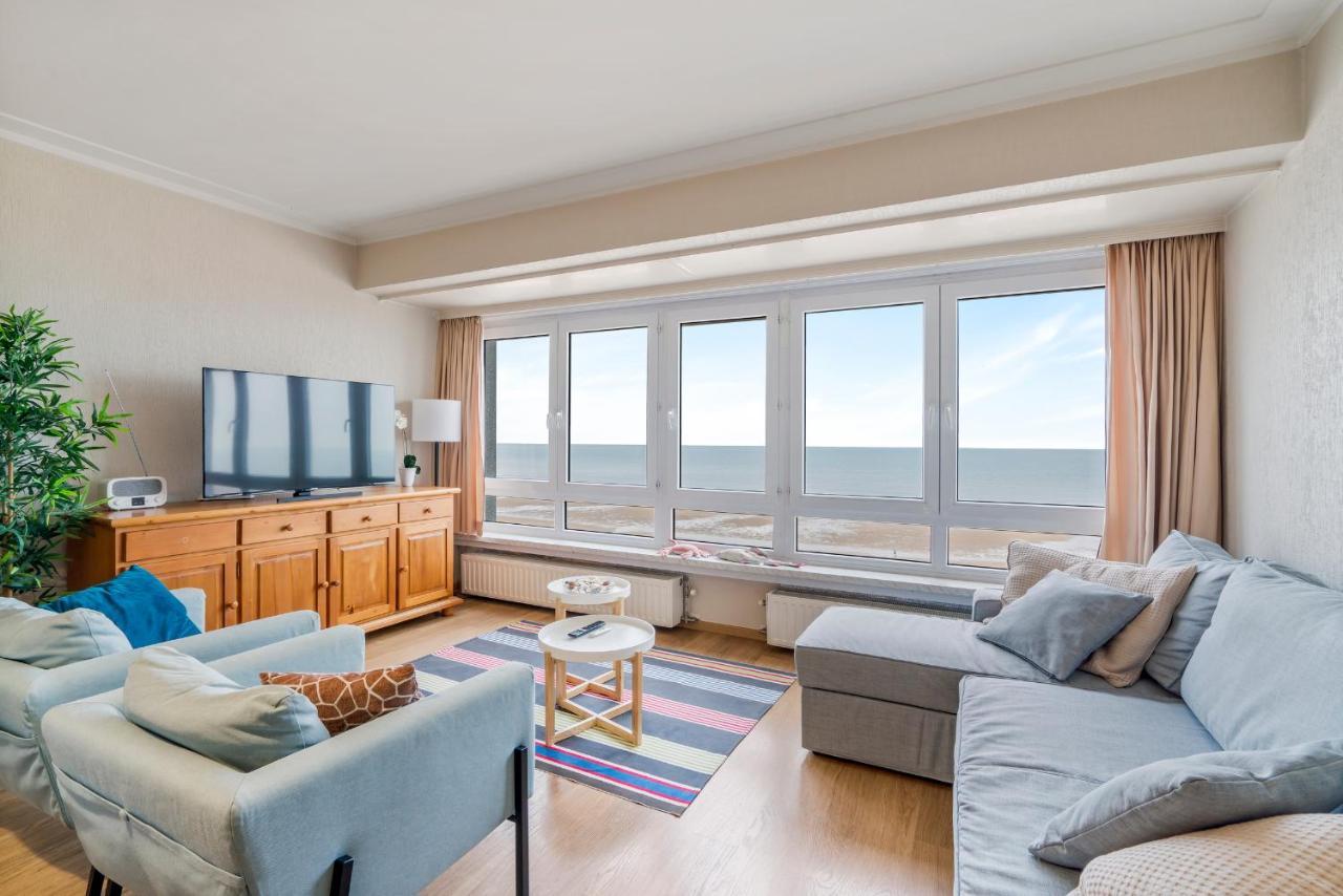 Apartament Zonnig Familie App Op Zeedijk Met Zeezicht Voor 6P Ostenda Zewnętrze zdjęcie